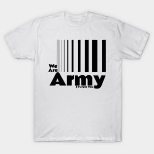 Barcode: We Are Army, I Purple You T-Shirt